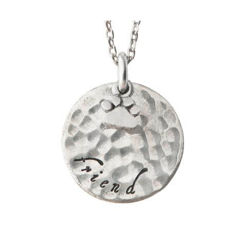 Dog Lover Silver Tone Pendant Necklace