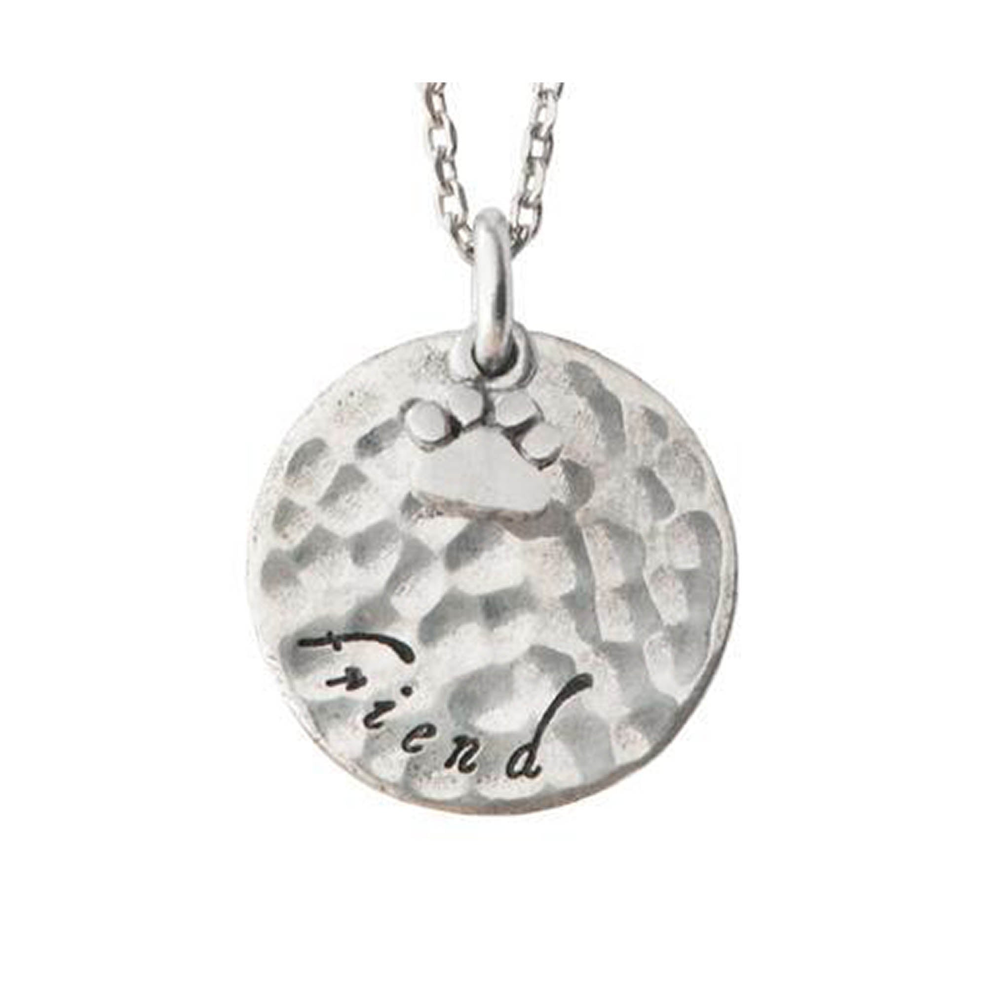 Dog Lover Silver Tone Pendant Necklace