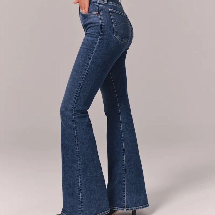 Retro Cowgirl High Waist Denim Jeans Micro Flared for Women