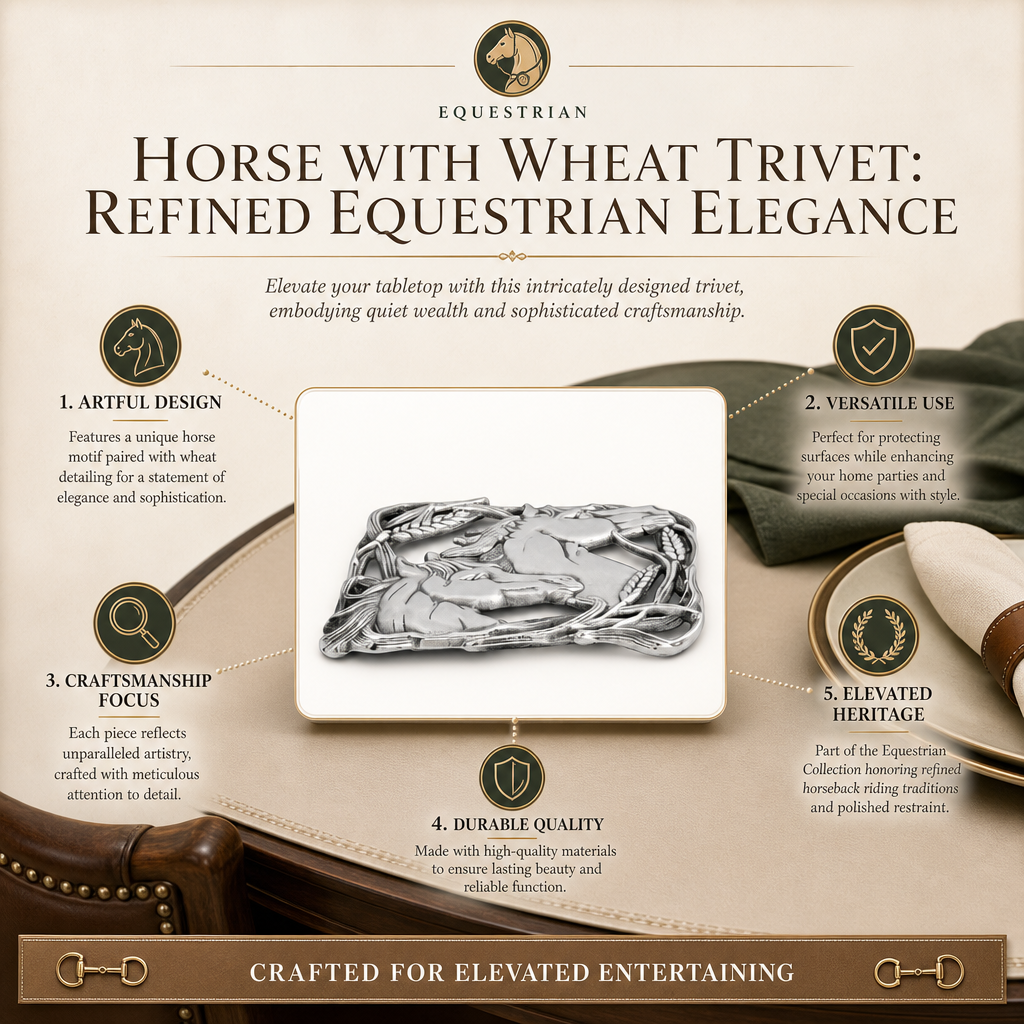 Horse with Wheat Trivet