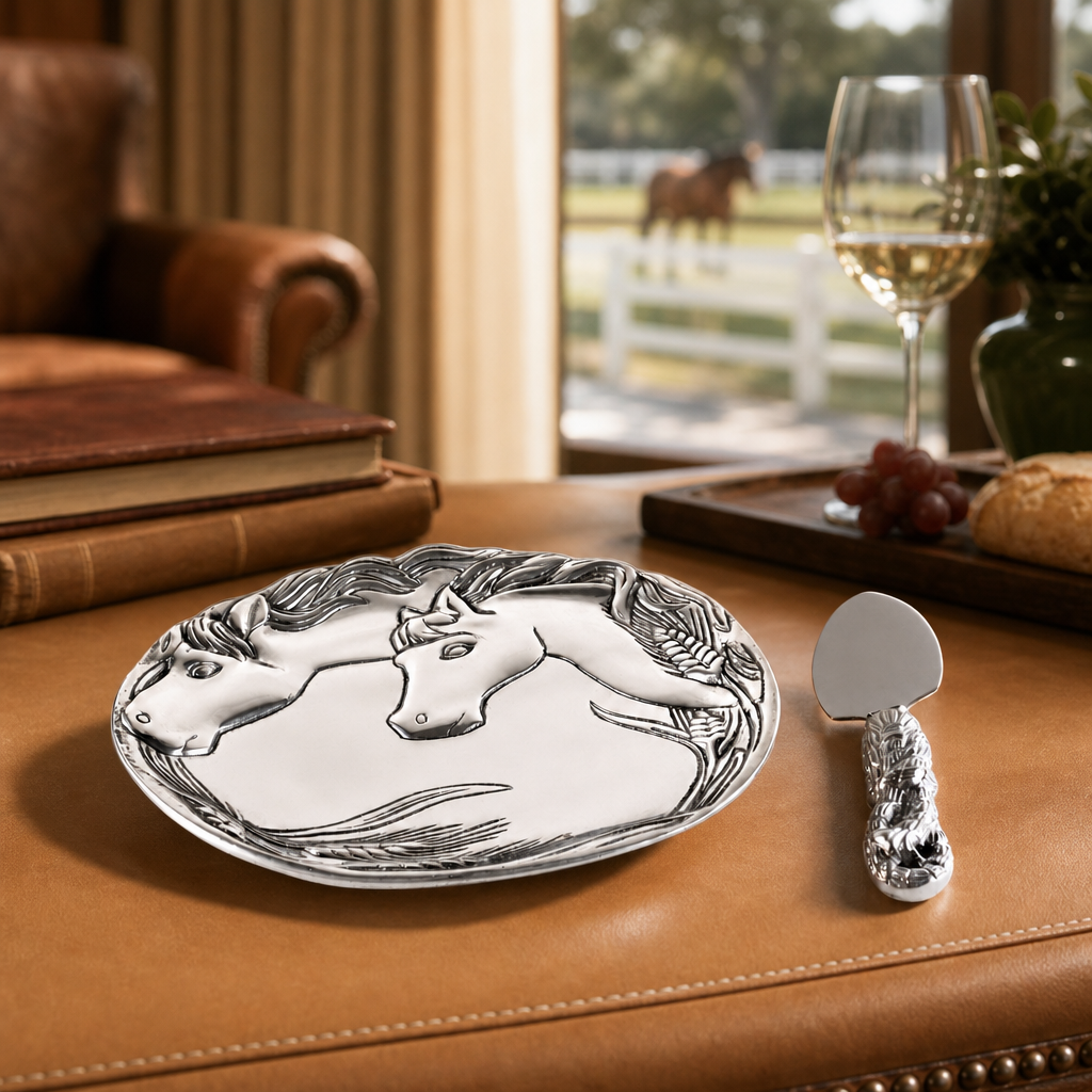 Horse Plate with Server