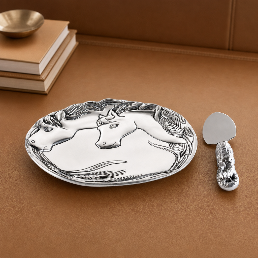 Horse Plate with Server