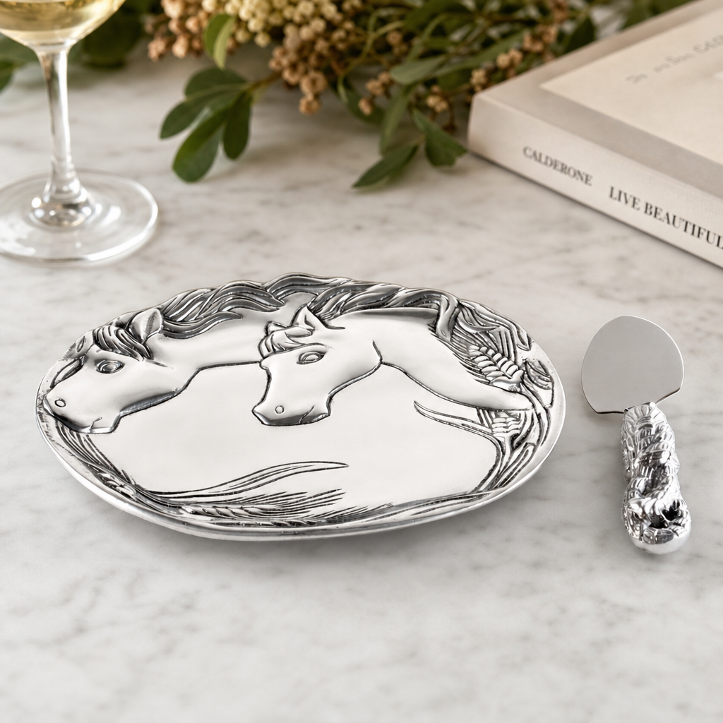 Horse Plate with Server
