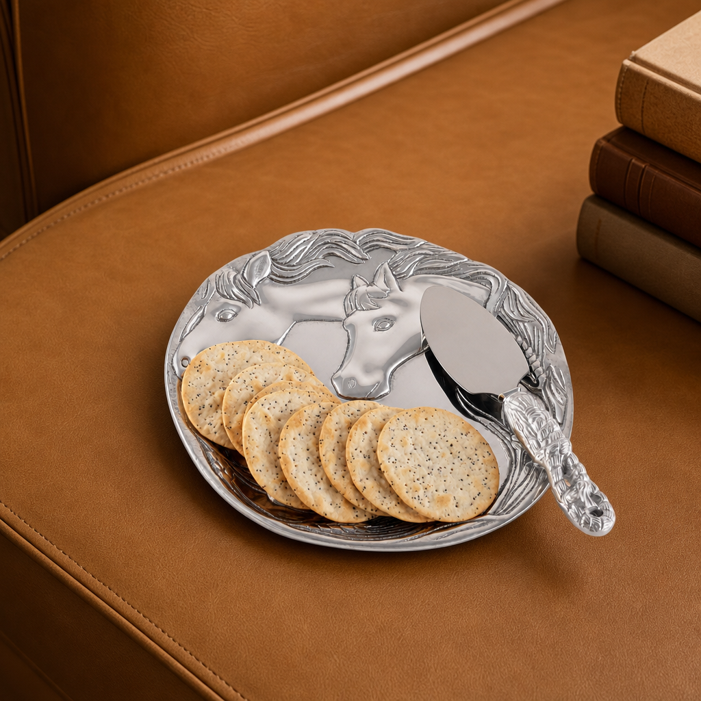 Horse Plate with Server