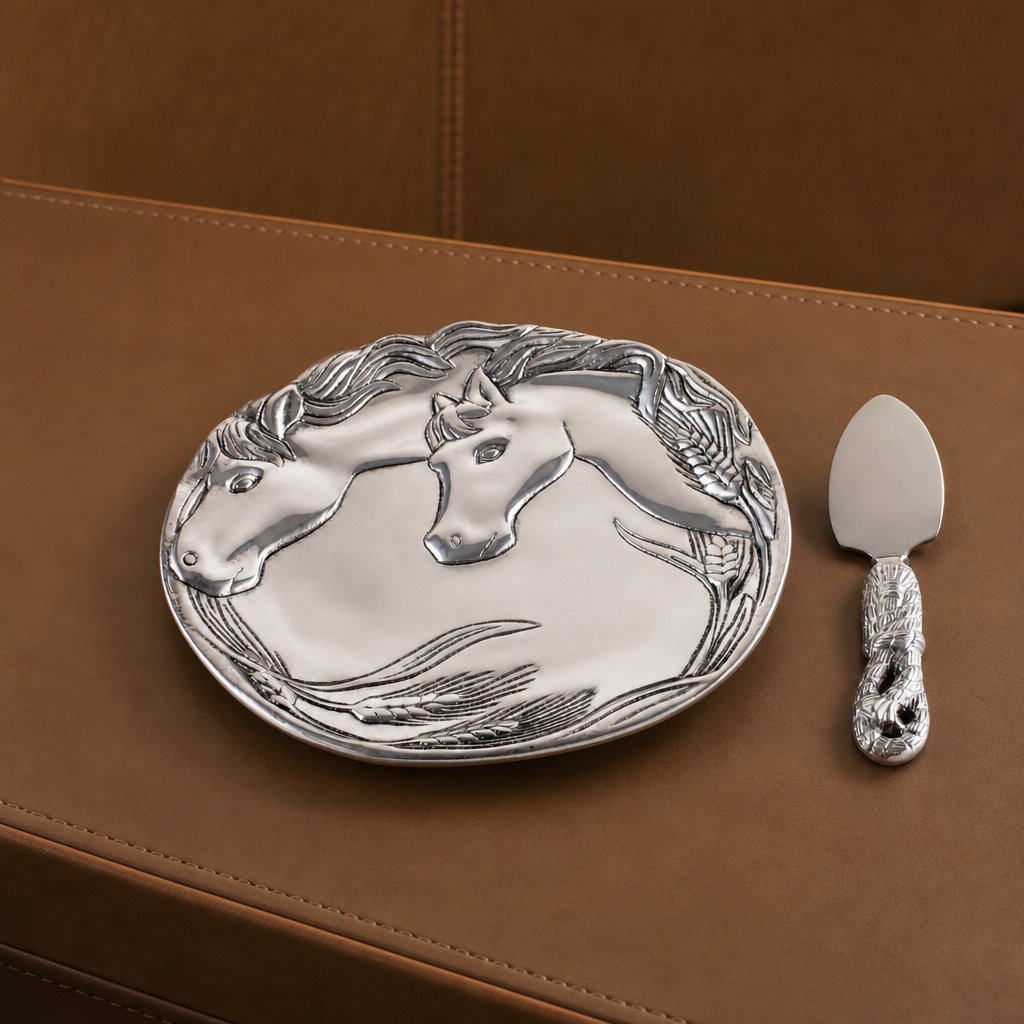 Horse Plate with Server