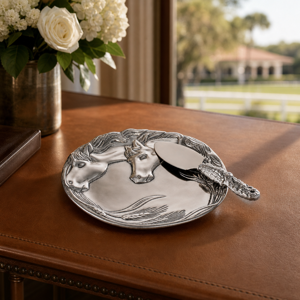Horse Plate with Server