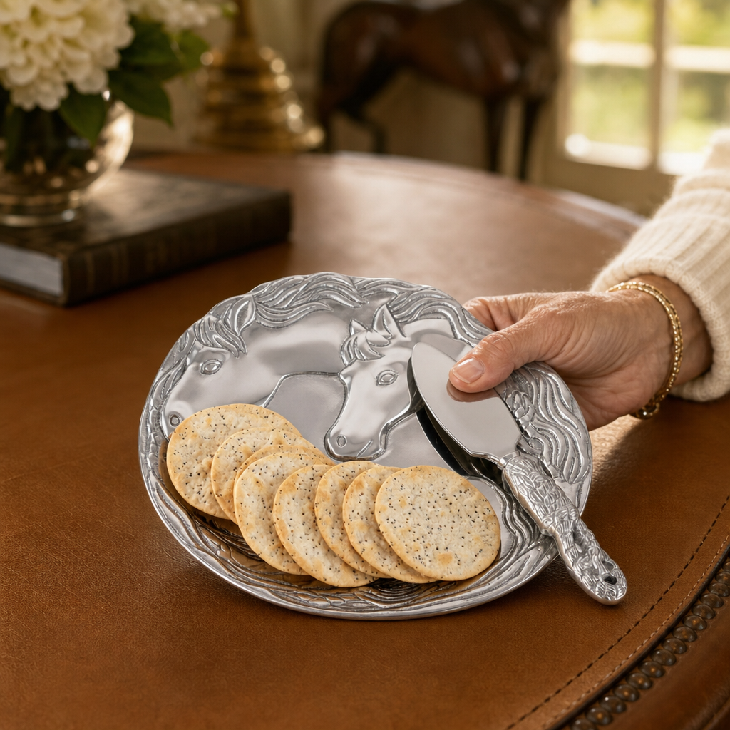Horse Plate with Server