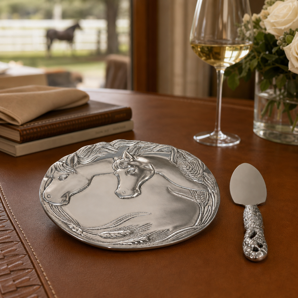 Horse Plate with Server