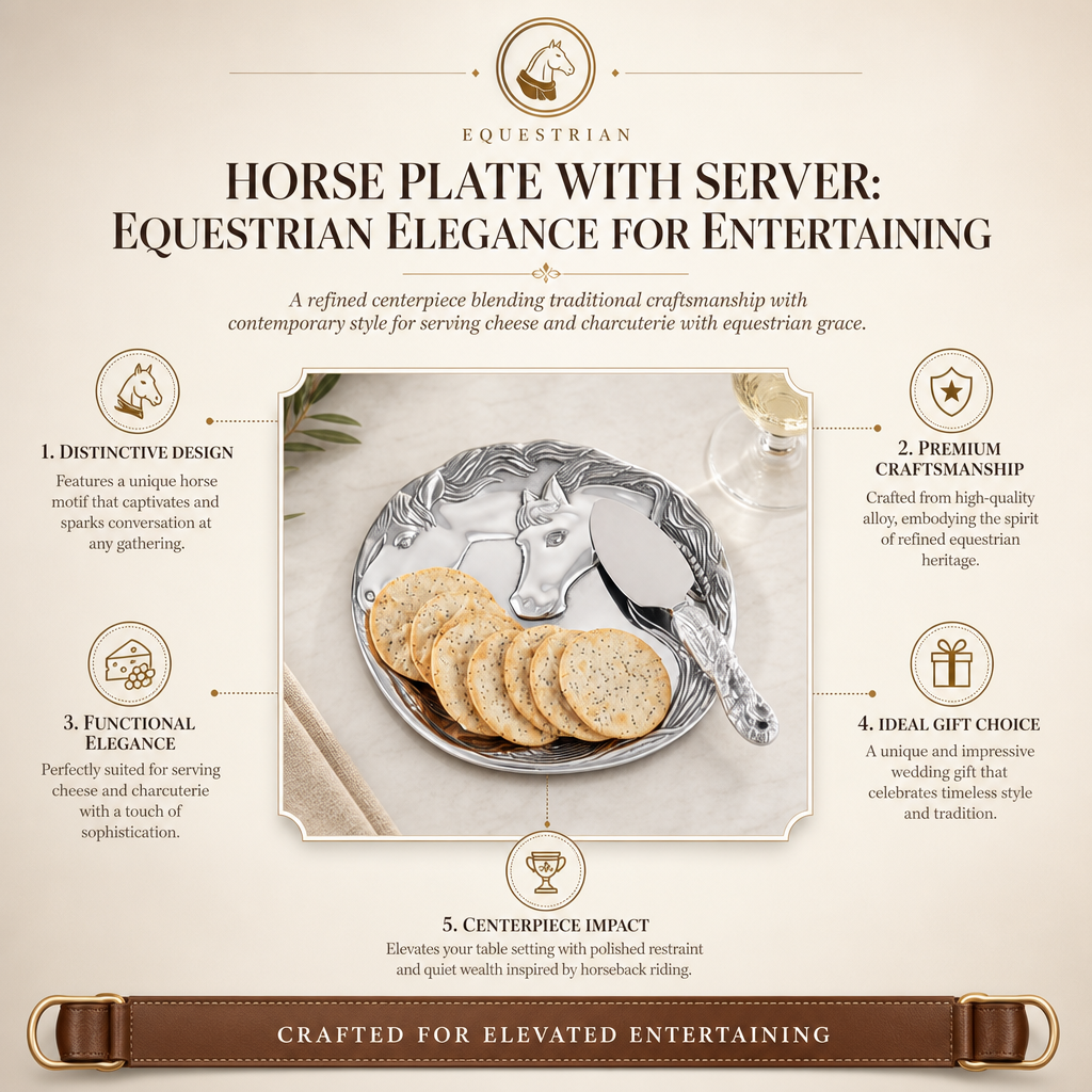 Horse Plate with Server