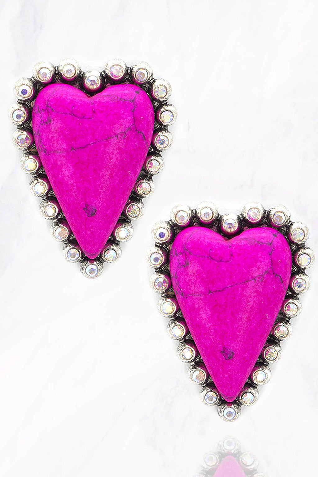 Arc Heart Earrings: Ivory