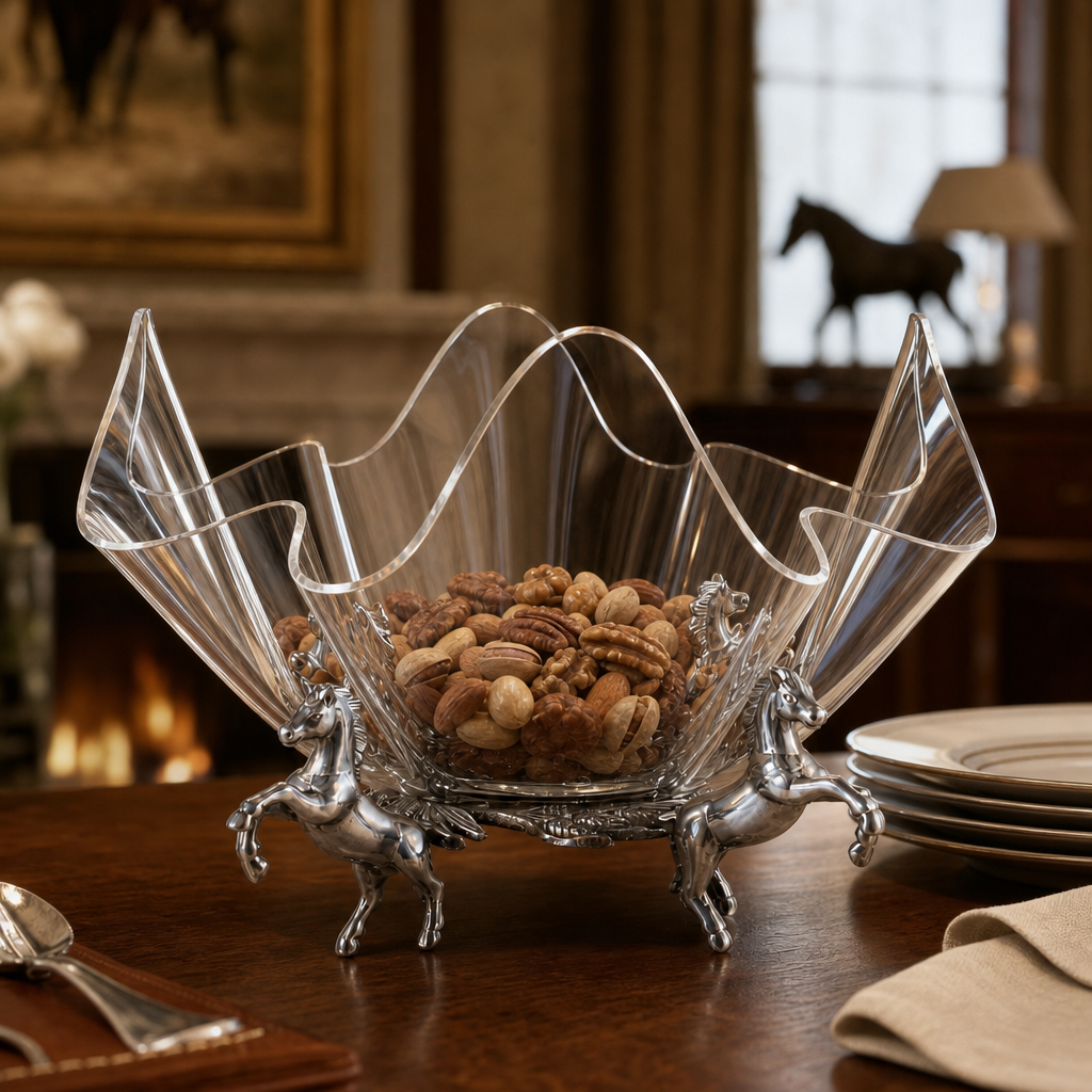 Horse Stand Acrylic Bowl 14