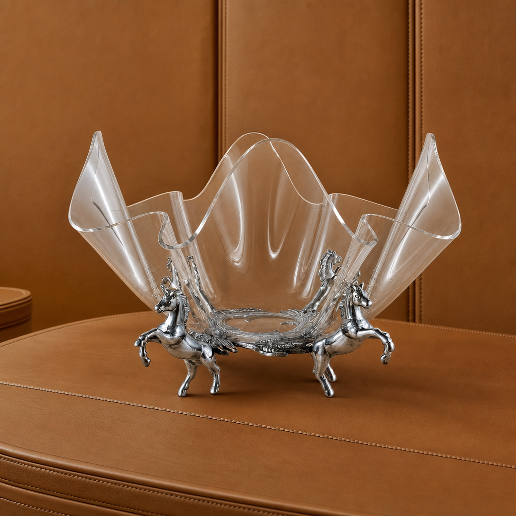 Horse Stand Acrylic Bowl 14
