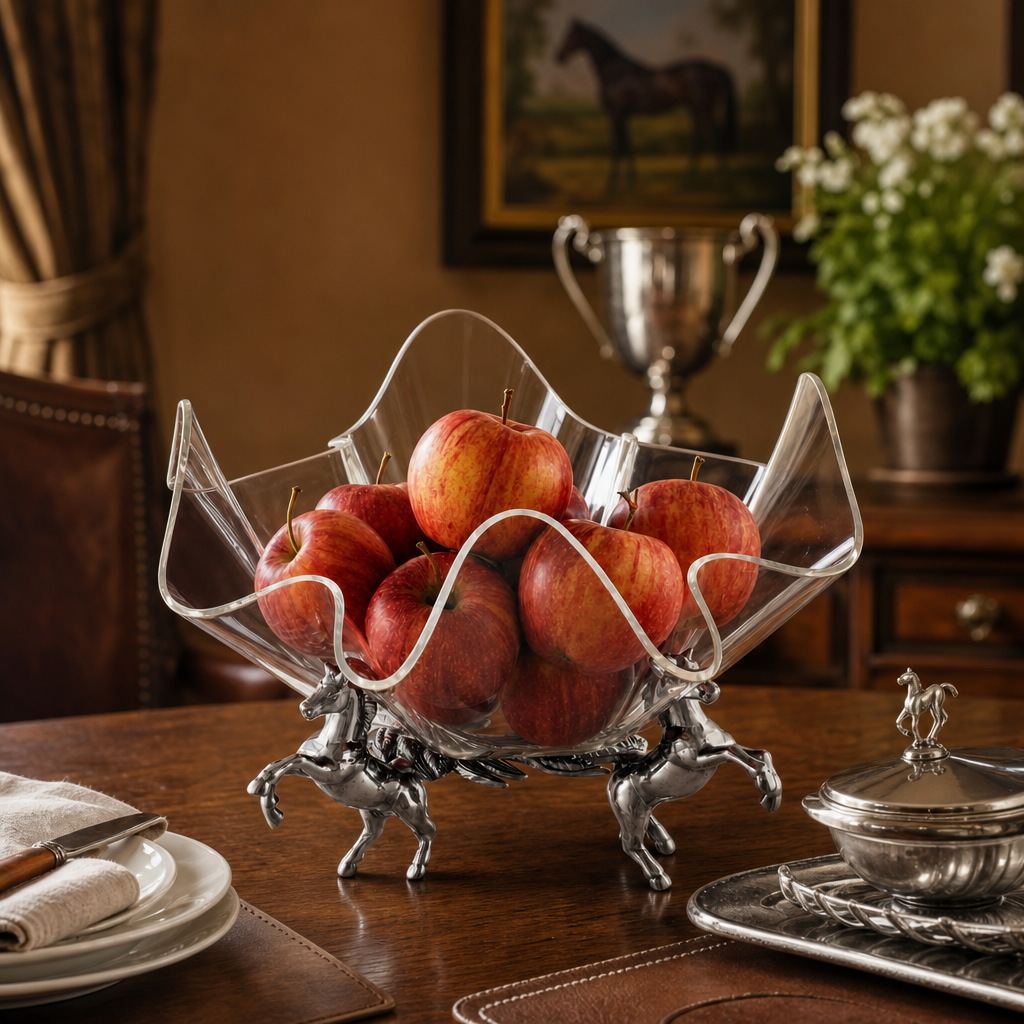 Horse Stand Acrylic Bowl 11