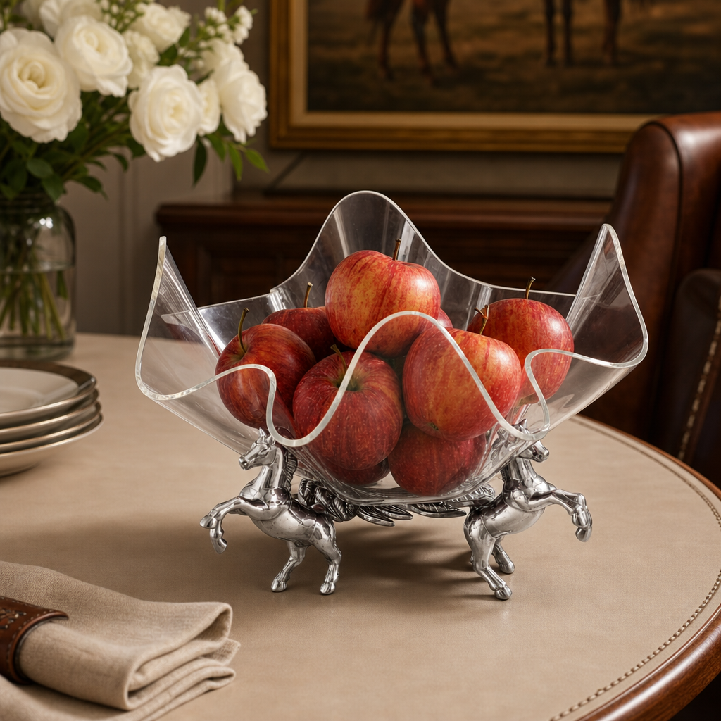 Horse Stand Acrylic Bowl 11