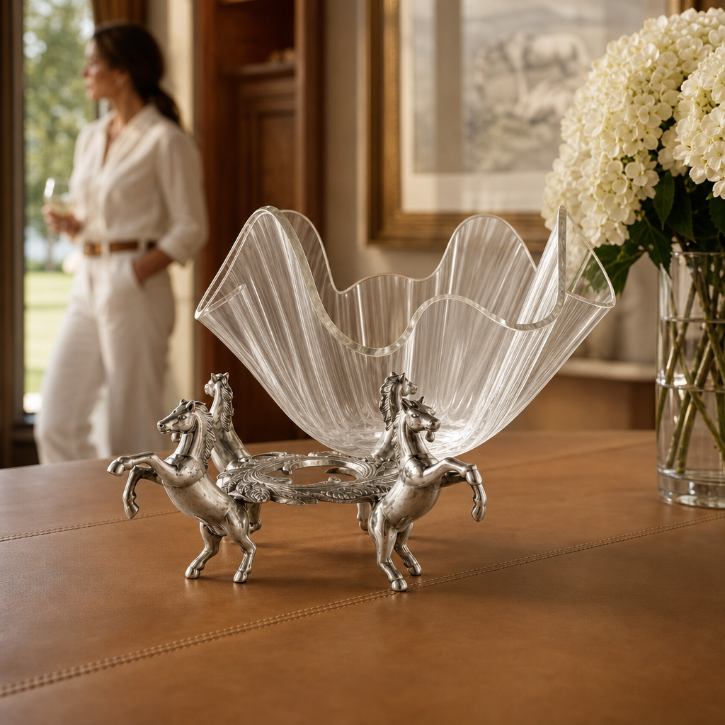 Horse Stand Acrylic Bowl 11