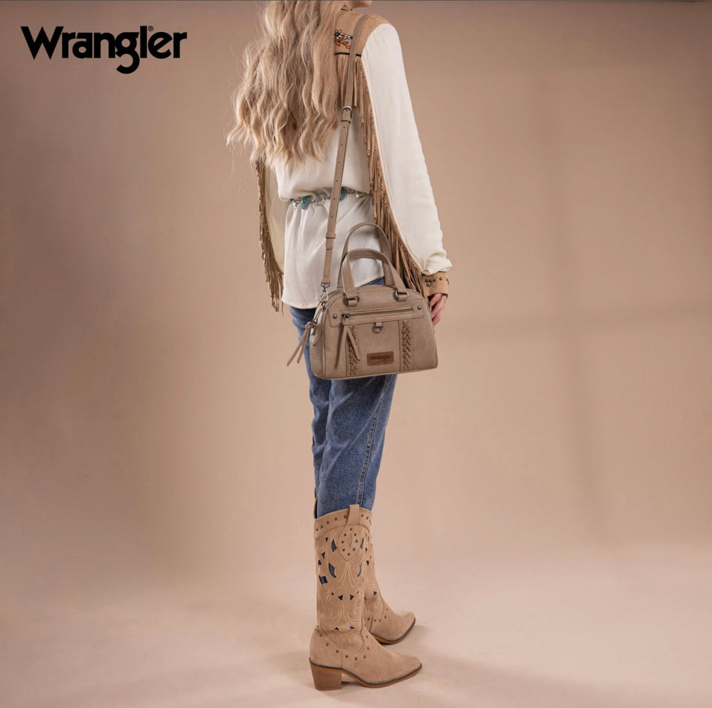 Wrangler Whipstitch Collection Satchel/Crossbody Bag-Multiple Colors