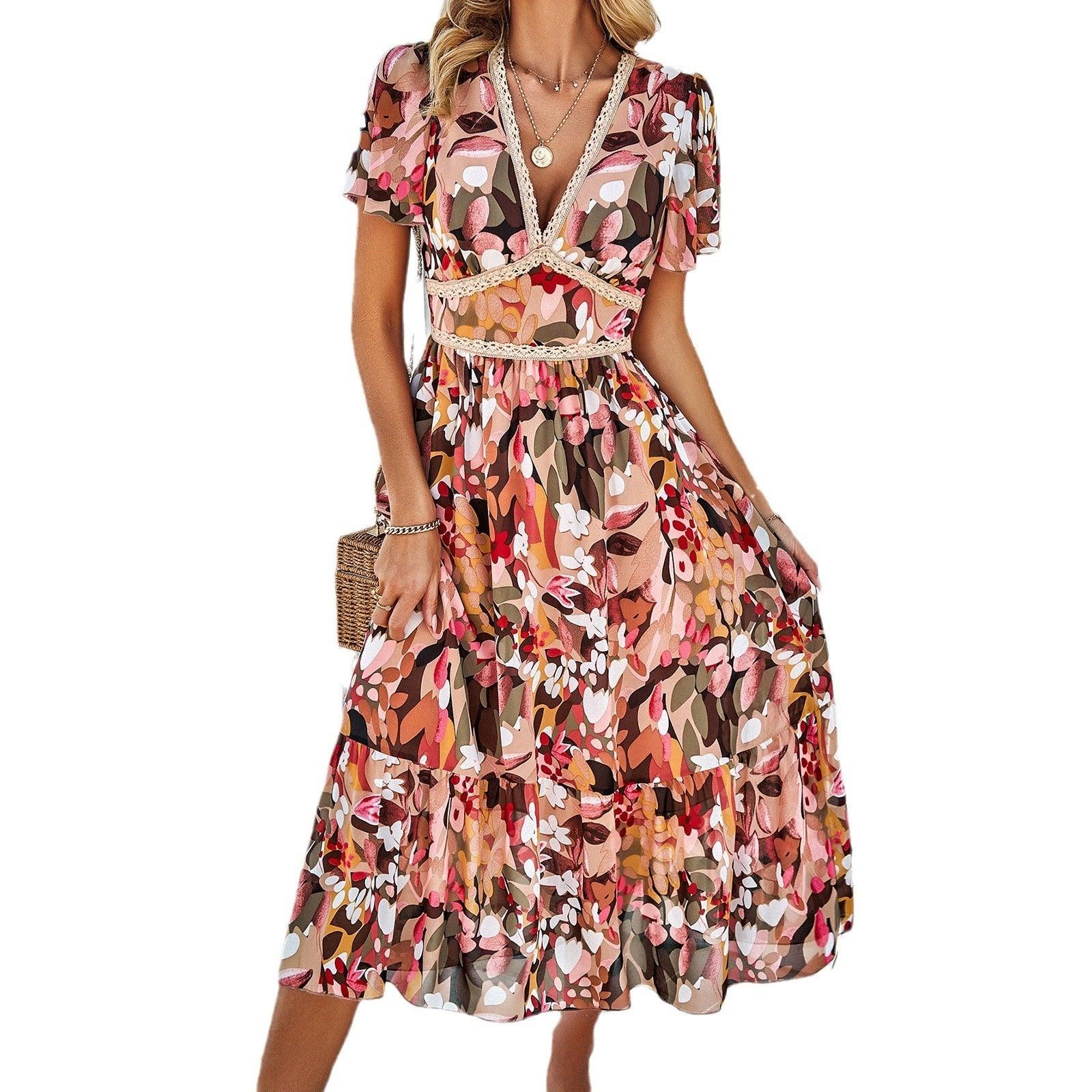 Sunny Fields Floral Dress Casual Spring And Summer Cowgirl Fd001
