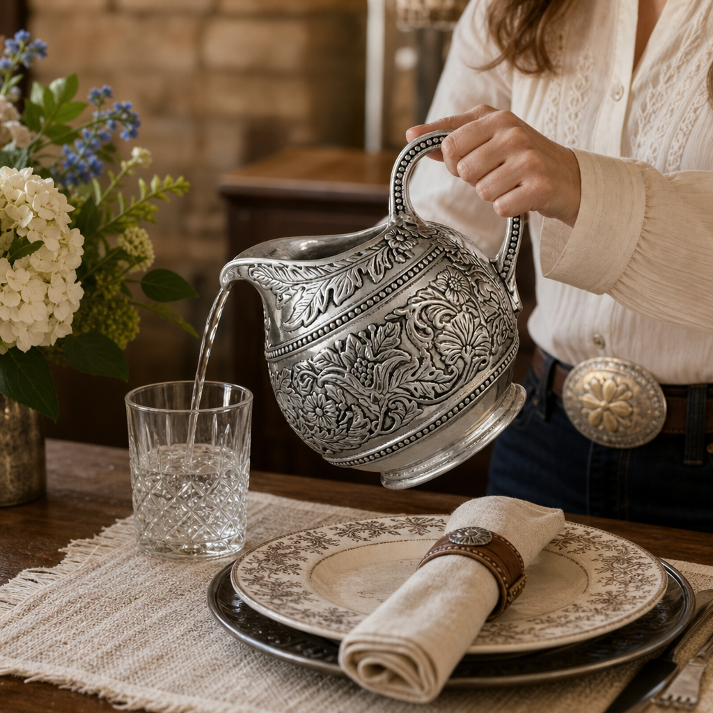 Concho Pattern Pitcher