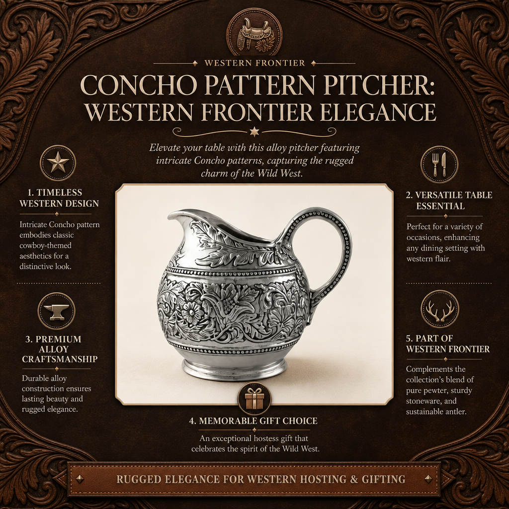 Concho Pattern Pitcher