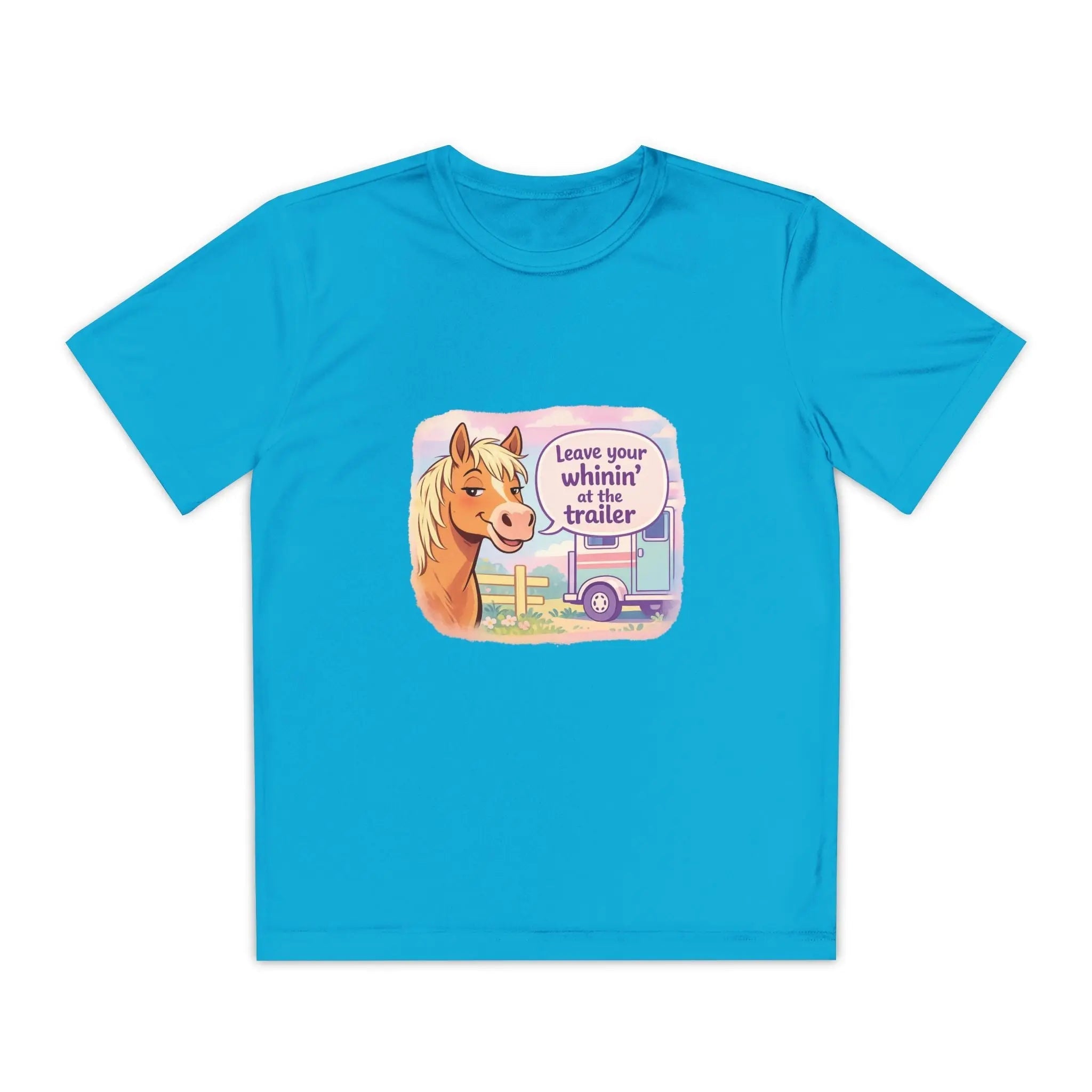 "Leave Your Whinin' at the Trailer" Girls Moisture-wicking Sport T-shirt