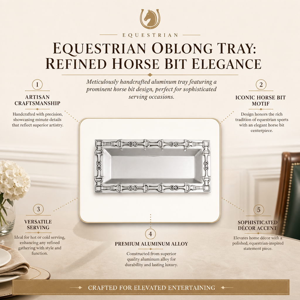 Equestrian Oblong Tray