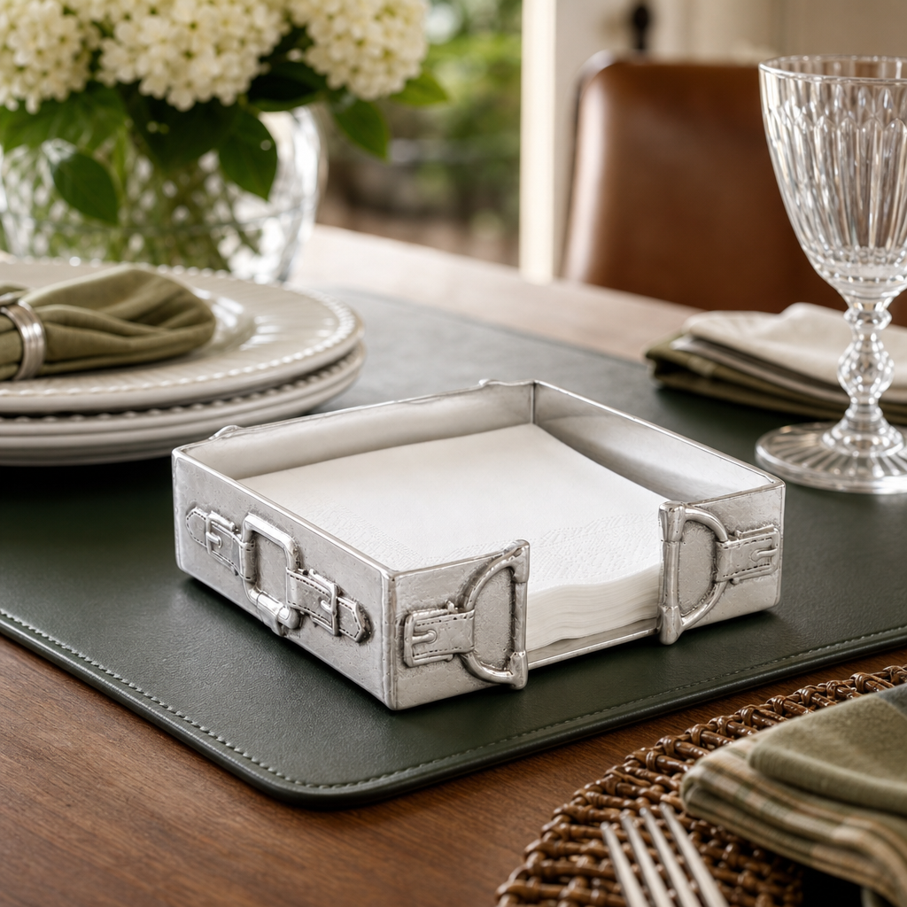 Equestrian Luncheon Napkin Box