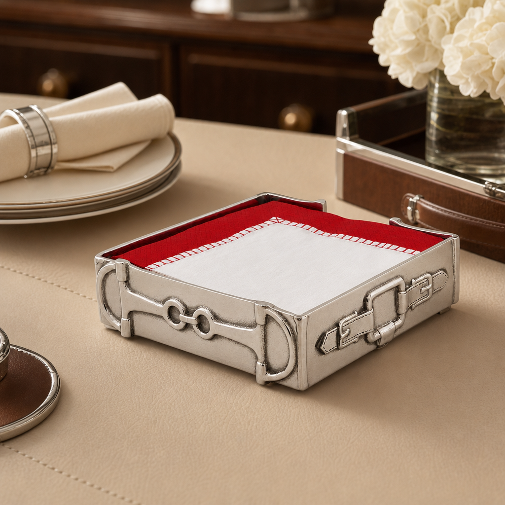 Equestrian Luncheon Napkin Box