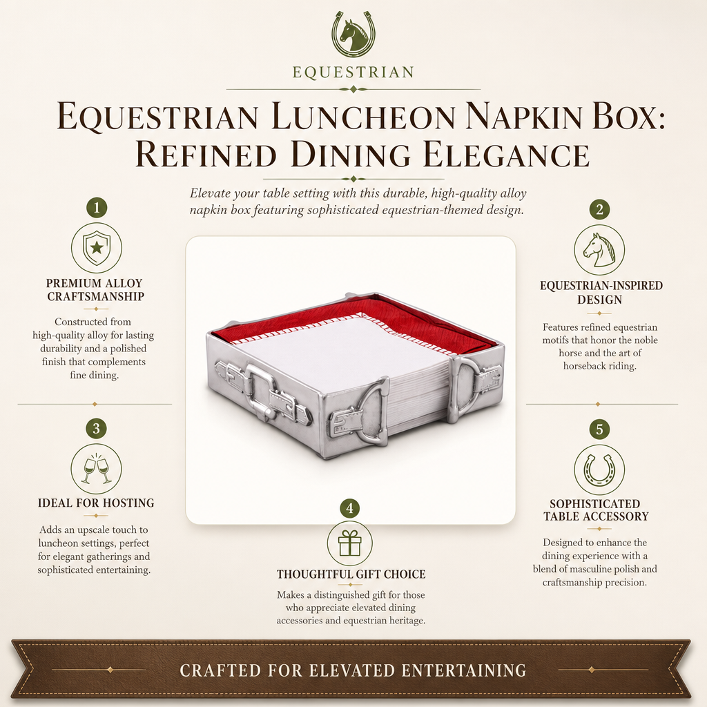 Equestrian Luncheon Napkin Box