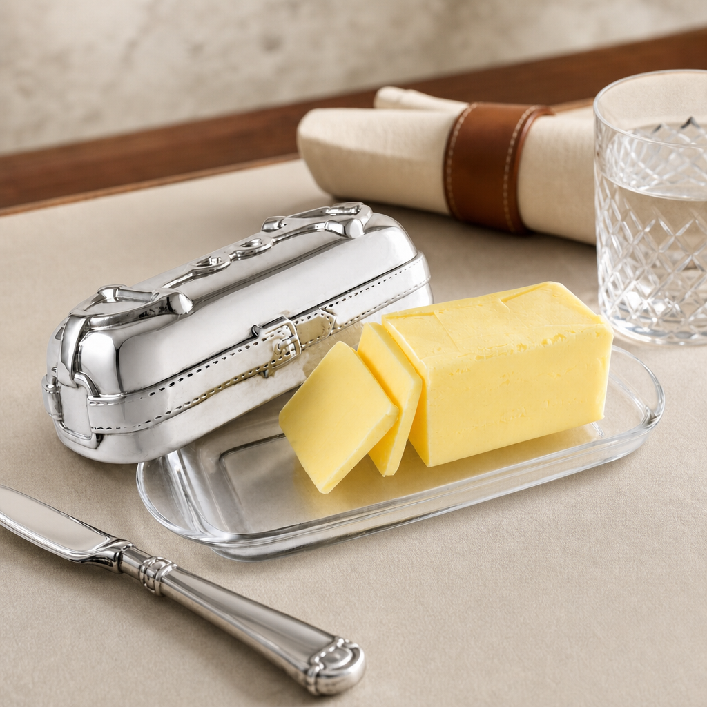 Equestrian Butter Dish