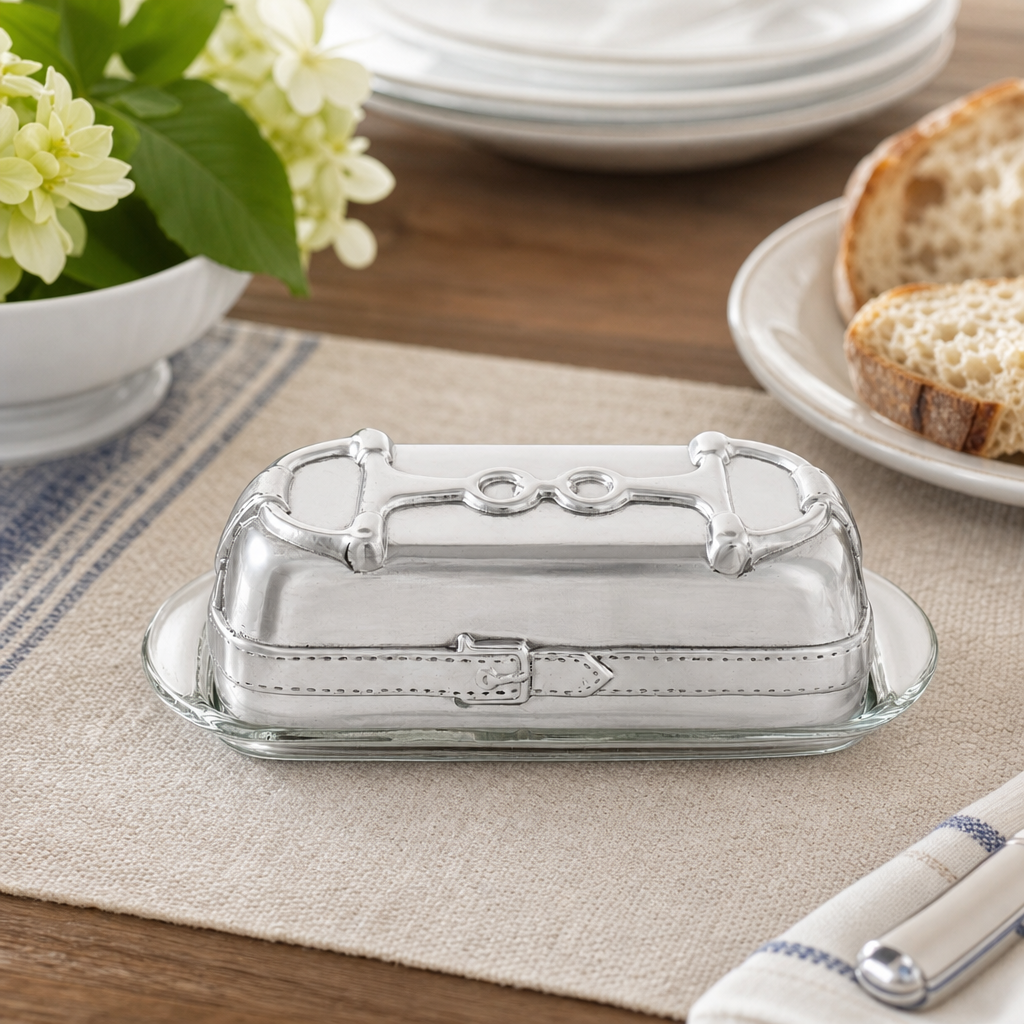 Equestrian Butter Dish