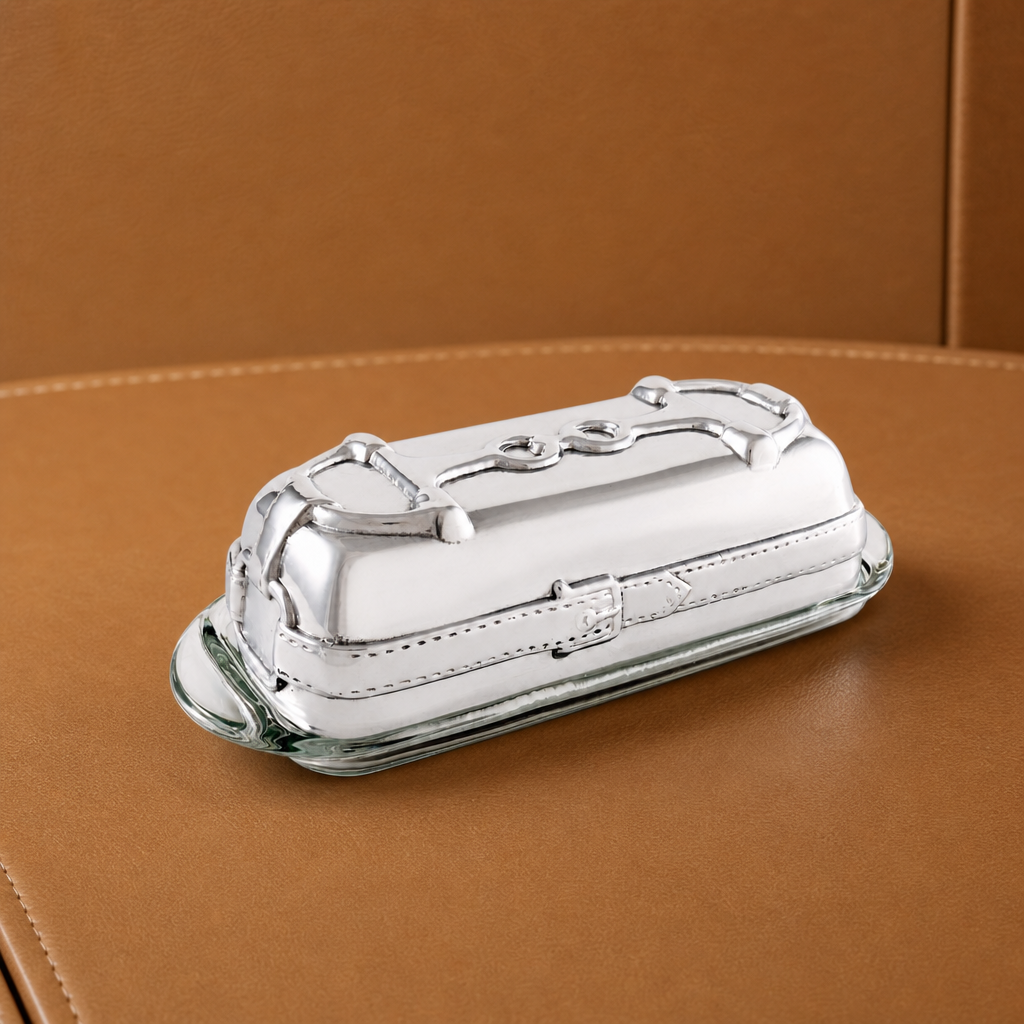 Equestrian Butter Dish