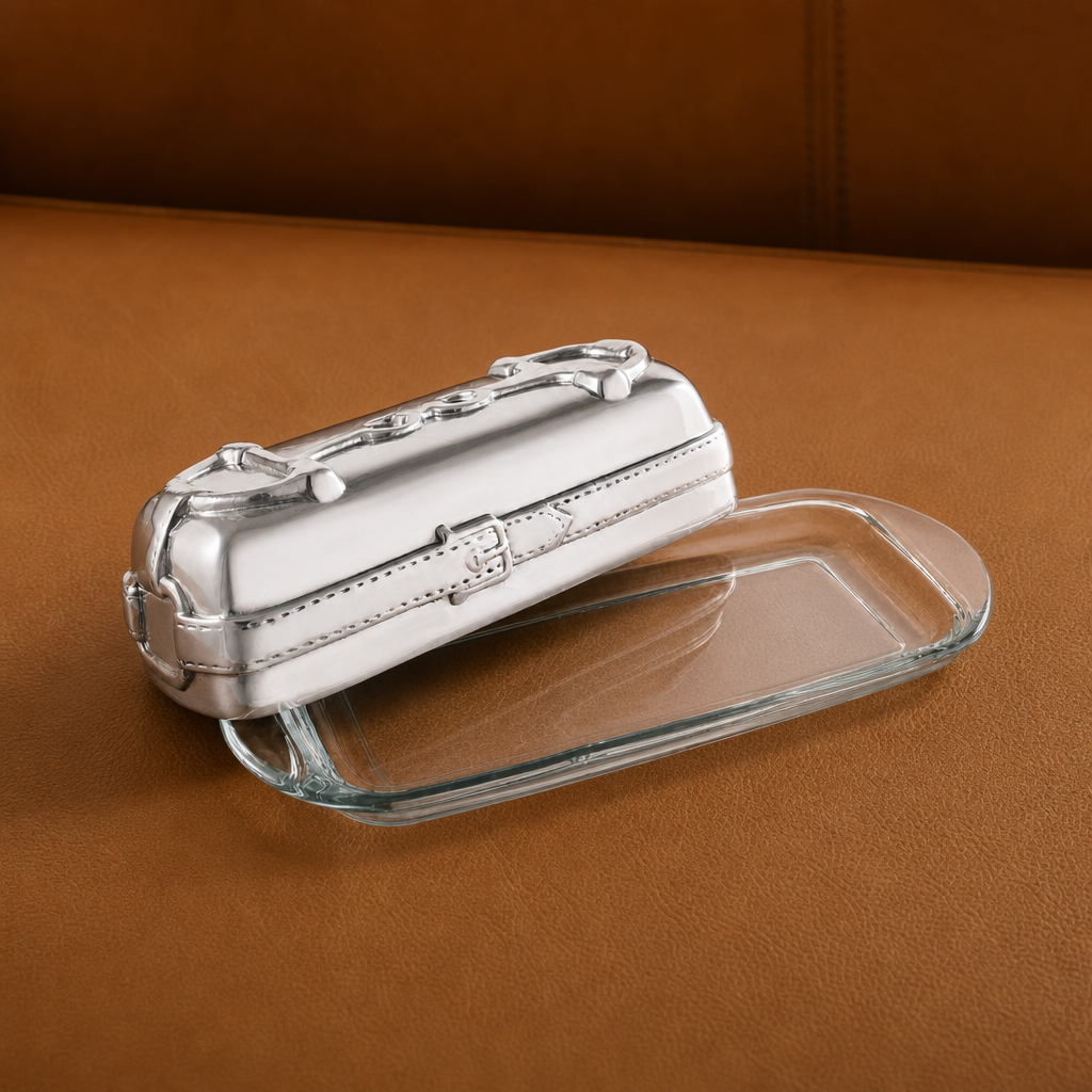 Equestrian Butter Dish