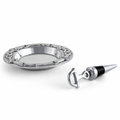 Equestrian Wine Coaster and Stopper Set