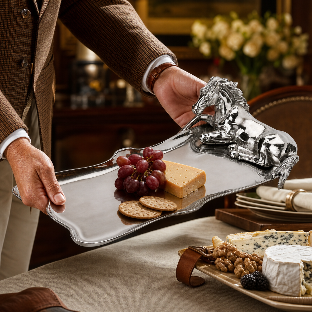 Horse Figural Oblong Tray