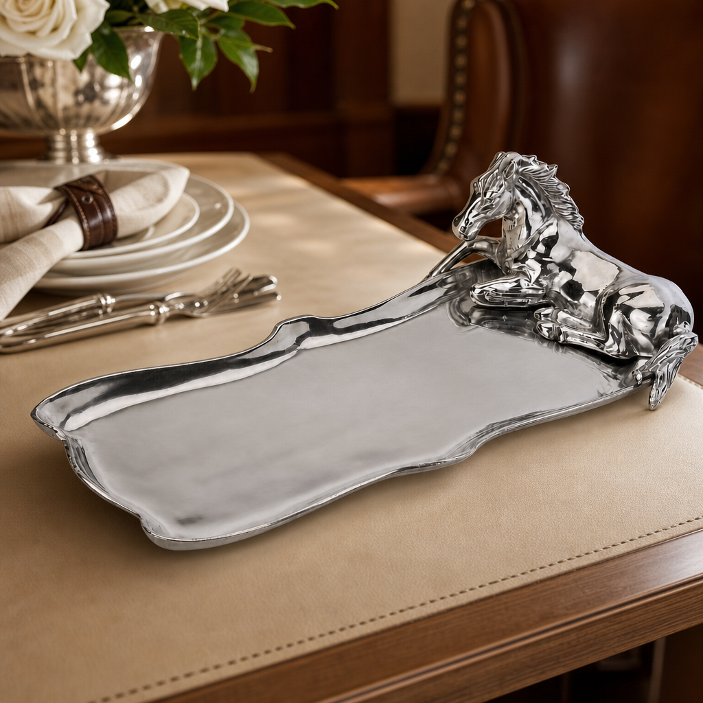 Horse Figural Oblong Tray
