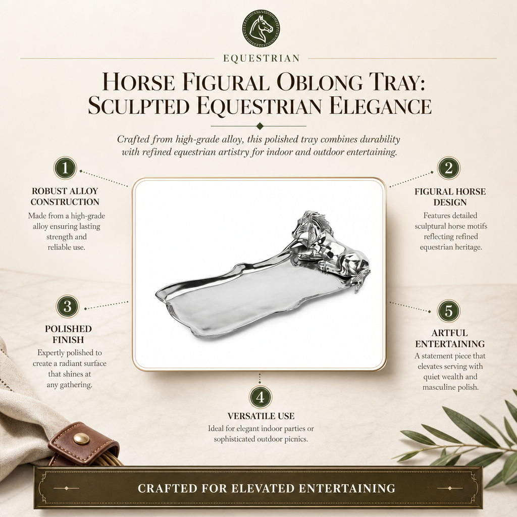 Horse Figural Oblong Tray