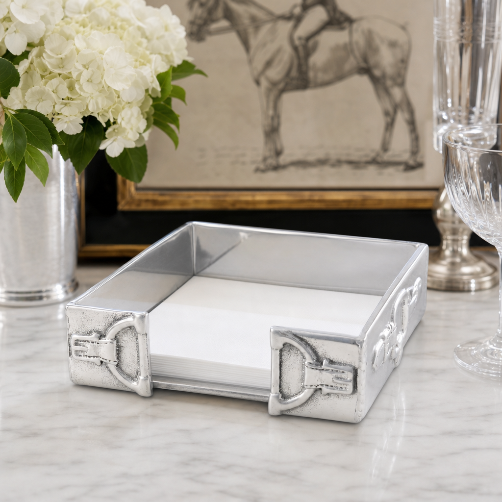Equestrian Cocktail Napkin Box