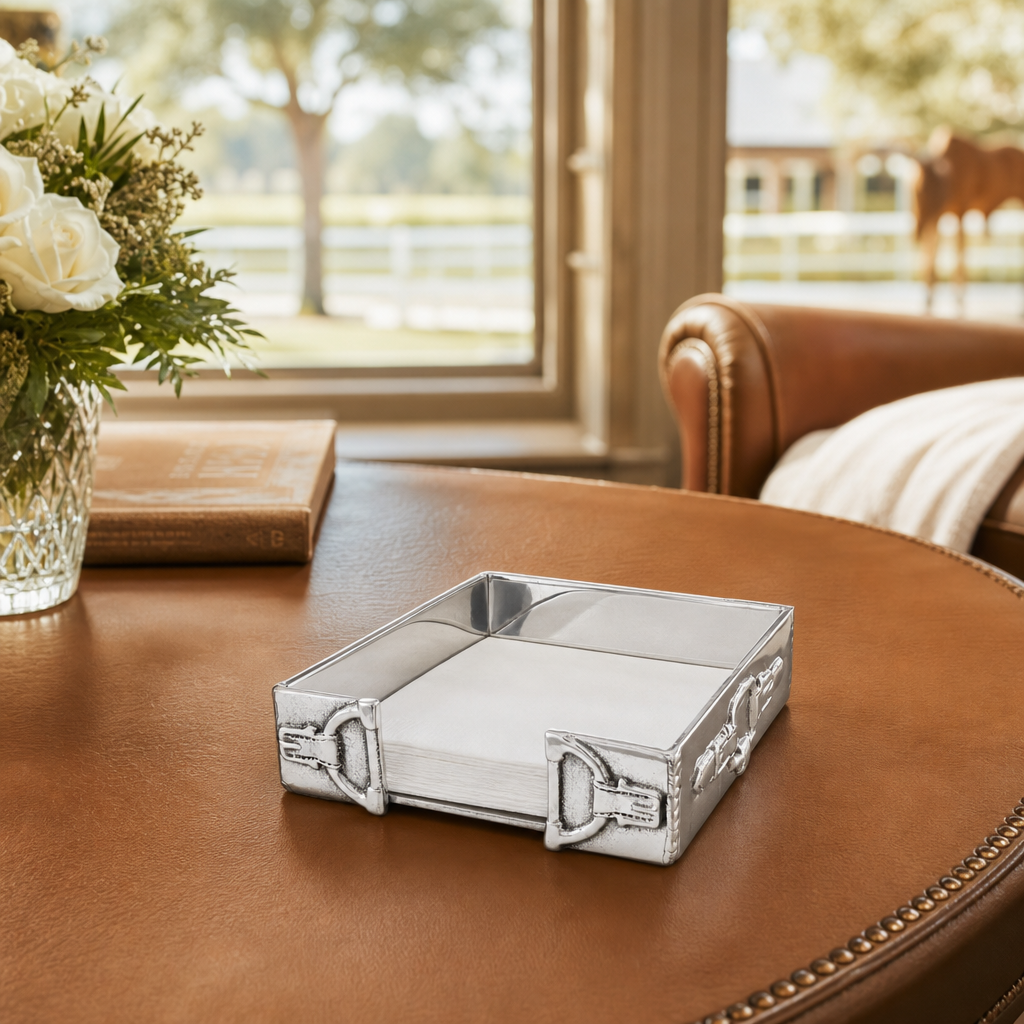 Equestrian Cocktail Napkin Box
