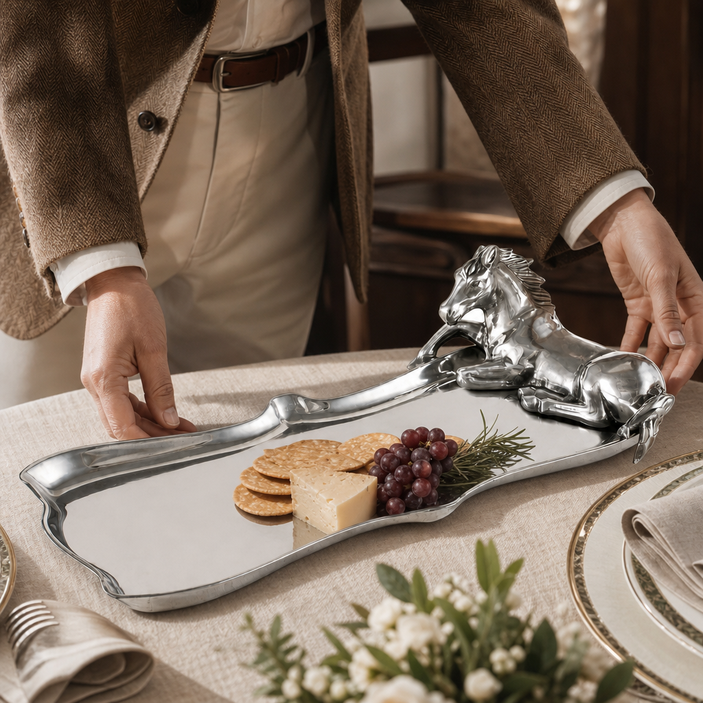 Horse Figural Platter