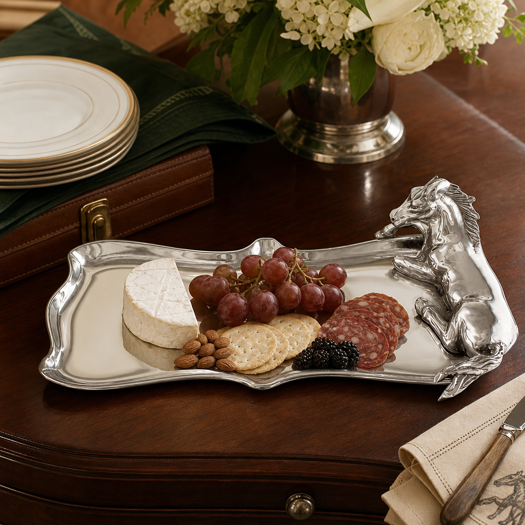 Horse Figural Platter