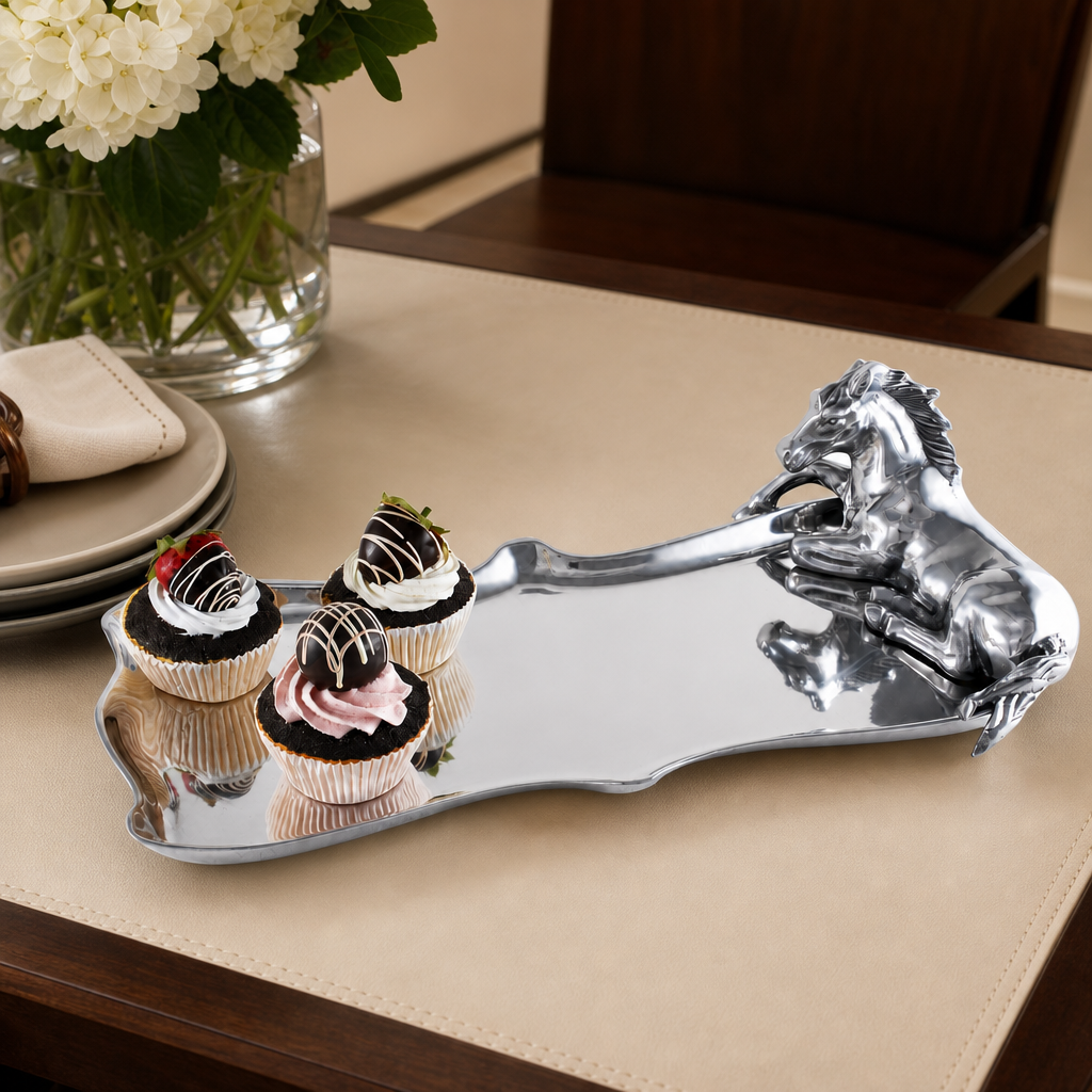 Horse Figural Platter