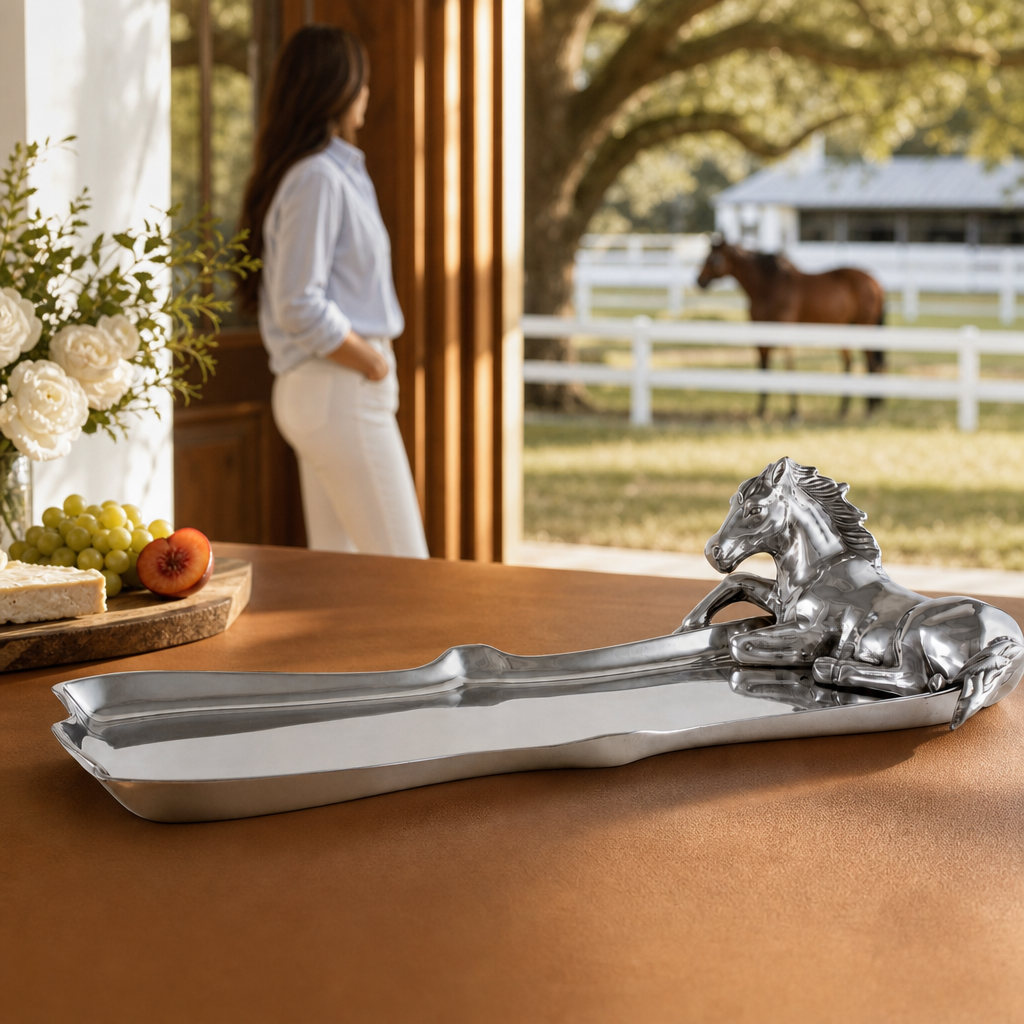 Horse Figural Platter