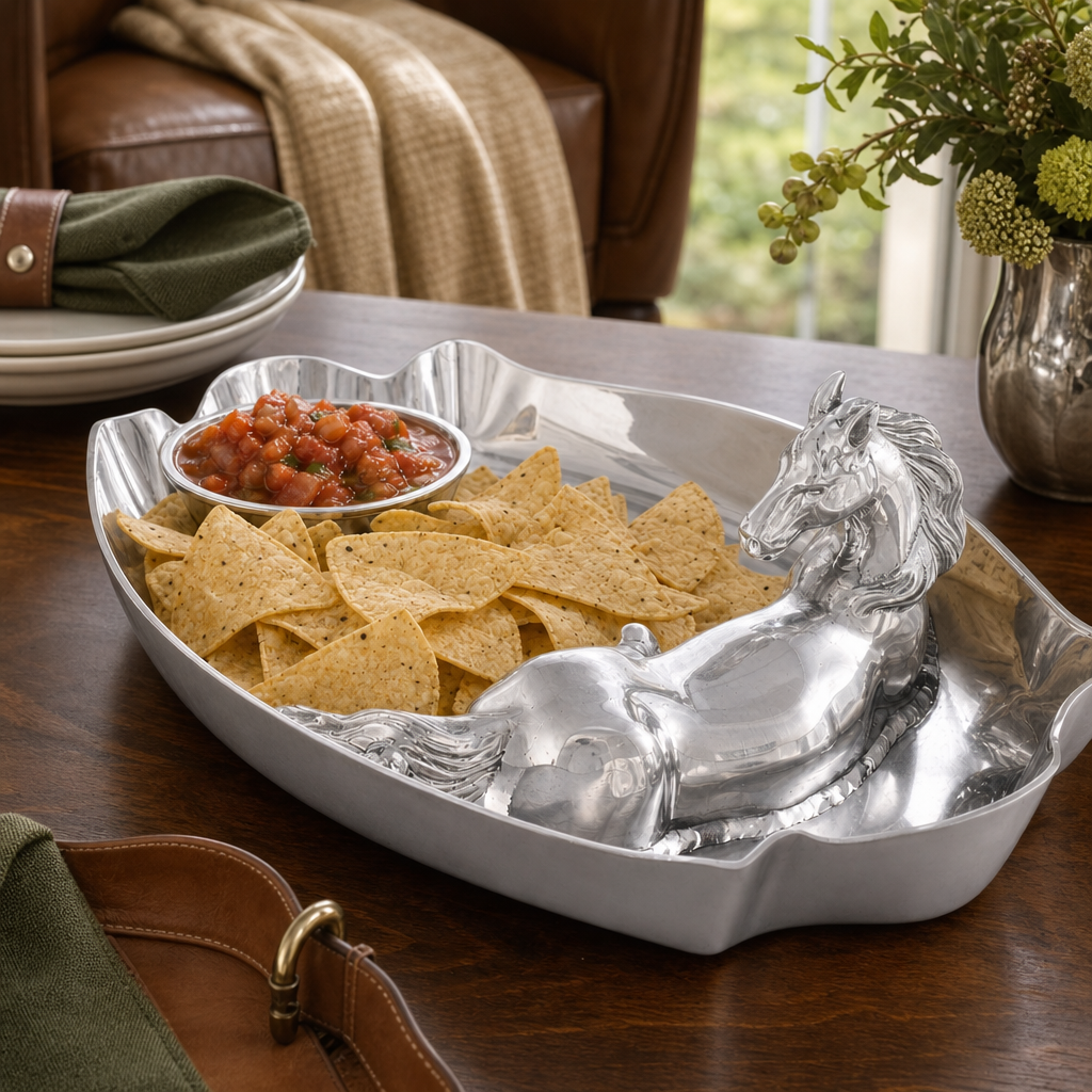 Horse Figural Chip and Dip