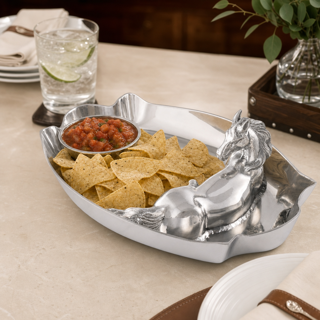 Horse Figural Chip and Dip
