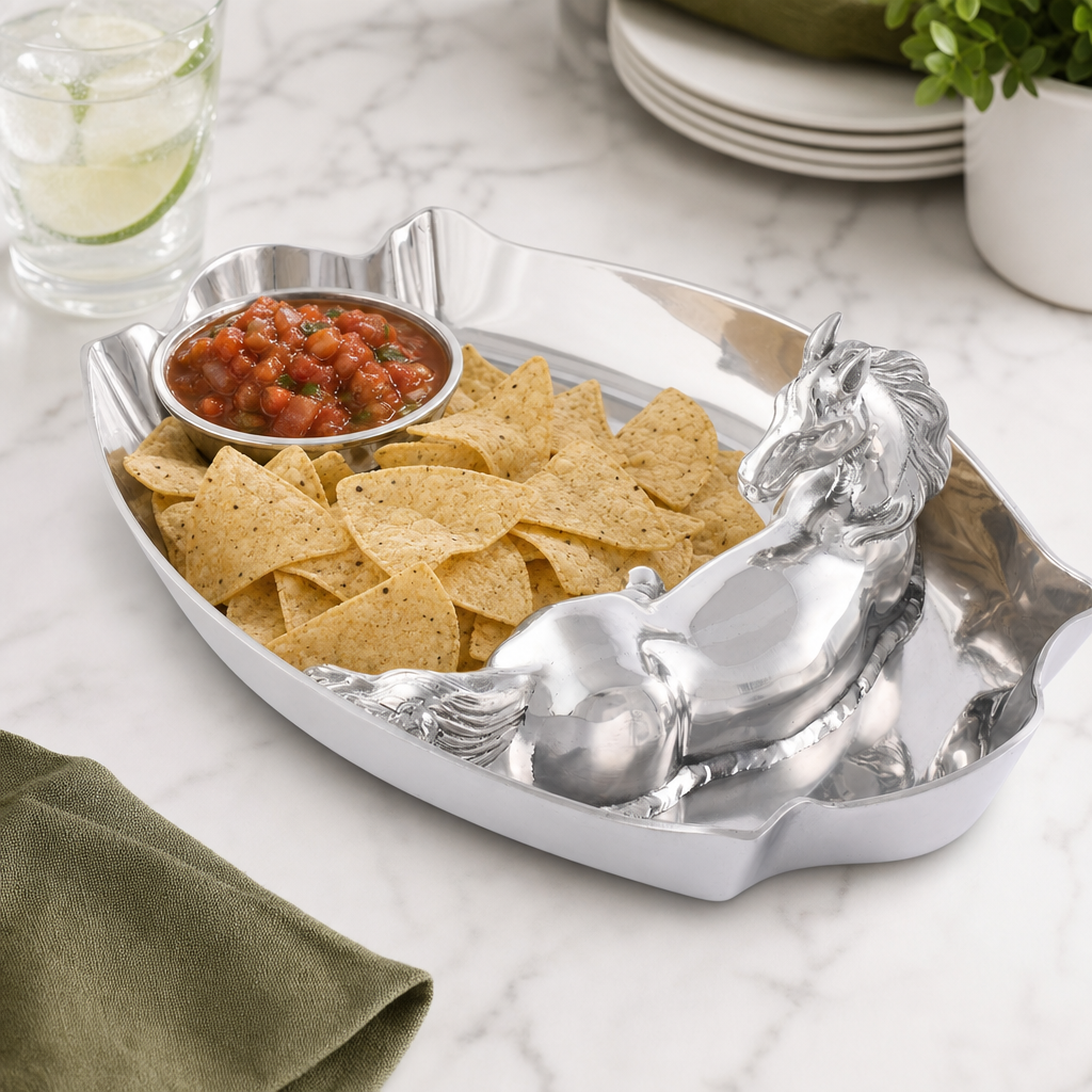 Horse Figural Chip and Dip