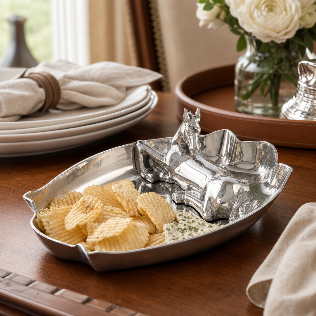 Horse Figural Chip and Dip