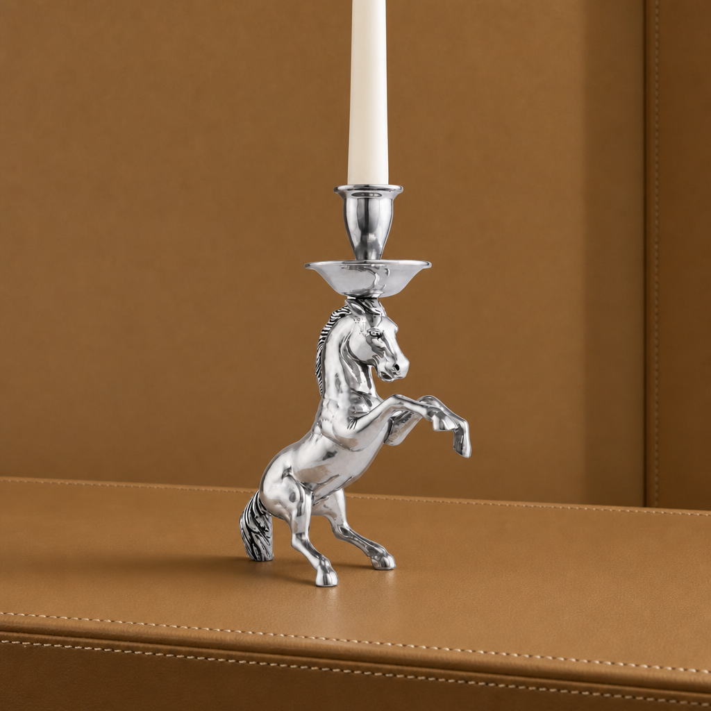 Rearing Horse Candlestick
