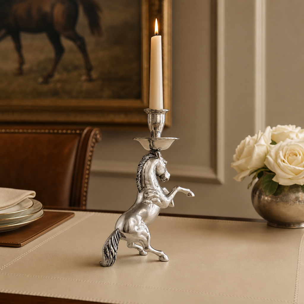 Rearing Horse Candlestick
