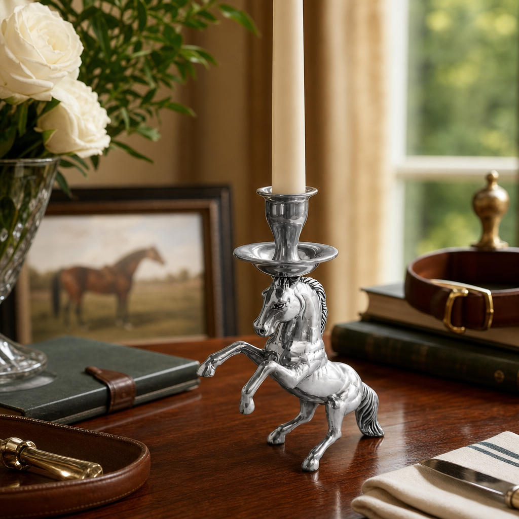 Rearing Horse Candlestick