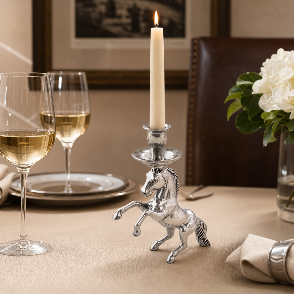 Rearing Horse Candlestick